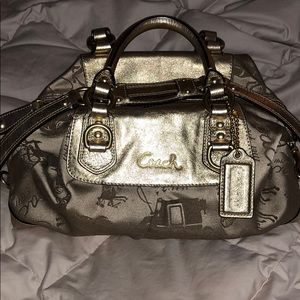 Coach bag with shoulder strap